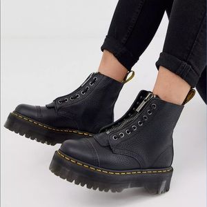 Dr. Martens Sinclair Milled Nappa Leather Platform Boots